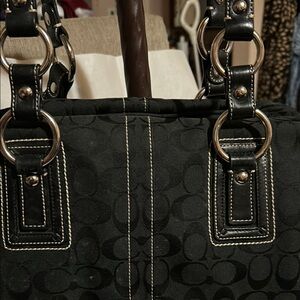 Elegant Black Designer Tote Bag